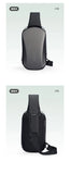 Mark Ryden Multifunction USB Crossbody Bag Shoulder Bag Man TPU Waterproof Travel Sling Messenger Pack Chest Bag for Male