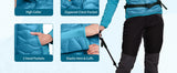 Pioneer Camp Womens Lightweight Insulated Running Jacket Puffer Packable Water Resistant with Zipper Pocket for Hiking Travel