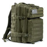 45L Tactical Travel Backpack Molle Large Capacity Multi Pocket Storage Bag Durable Wear Resistant Camping Hiking Trekking Bushcraft Daypack Heavy Duty Rucksack For Men Women Business Trips Mountain Climbing Daily Commute Lugg