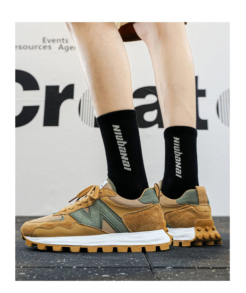 Men New Breathable Sneakers High-end Sport Balance Fashion Shoes for Men Trend Luxury Sneakers Women  Zapatos Altos Hombre