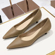 2024 Spring Women 4cm High Heels Concise Office Pumps Lady Soft Leather Thin High Heels Female Fashion Pointed Toe Wedding Shoes