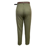 Elegant Women Pants Casual High Waisted Straight Pants Korean Fashion Solid Color Trousers Office Lady Baggy Pants Pantalones