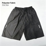 One Size Men Polyester Quick Dry Athletic Shorts Elastic Drawstring Zipper Pockets Jogging Workout Running Sport Shorts