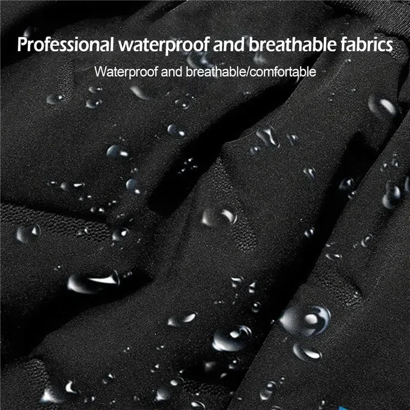 New Men's Windproof Jackets Coats Water-Resistant Casual Zipper Hight Weight Parkas Athletic Outdoor Warm Thick Streetwear