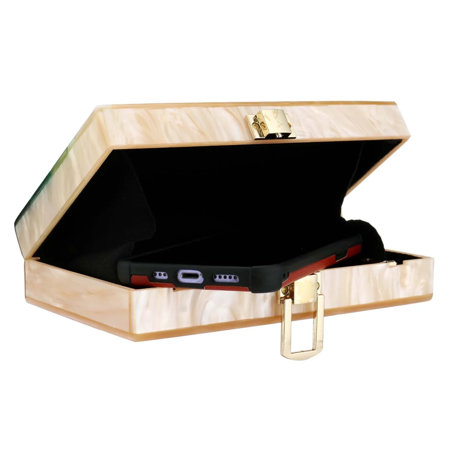 Acrylic Chain Handbag Box Clutch Evening Bags Luxury Wedding Women Dinner Dress Purses Ladies Chic Party Shoulder Crossbody Bags