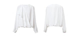 Amii 2026 Autumn Women Blouse Reversible V Neck Wrap Cowl Neck Long Sleeve Chiffon Blouses Woman Loose Casual Shirts 12643013