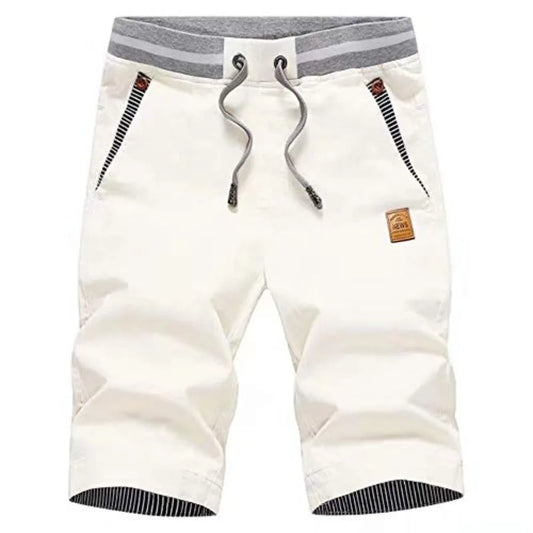 Men's Shorts Casual Classic Fit Drawstring Summer Beach Shorts with Elastic Waist and Pockets