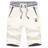 Men's Shorts Casual Classic Fit Drawstring Summer Beach Shorts with Elastic Waist and Pockets