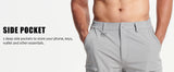 Men's Quick Dry Cargo Shorts Summer Waterproof Hiking Shorts Outdoor Multi-pockets Camping Training Work Shorts Man