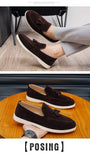 Fashion Men's Casual Shoes Suede Leather Men Classic British Style Tassels Loafers Moccasins Mens Outdoor Driving Flats