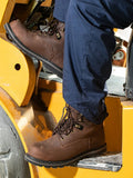 Steel Toe Safety Boots Men Anti-puncture Work Shoes Industrial Construction Protective Footwear ：High Top Steel Toe Safety Boots Men Ankle Support Anti-puncture Heavy Duty Work Shoes