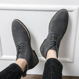 Pointed Toe Chelsea Boots Leather Men Winter Boots Winter Shoes for Men 2025 Male Boots Mens Ankle Shoes Zapatillas Male Hombre