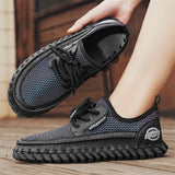 New Trend Man Hiking Shoes Lightweight Soft Mesh Flats Comfortable Non-slip Sneakers Outdoor Casual Sports Shoes Men's Trainers