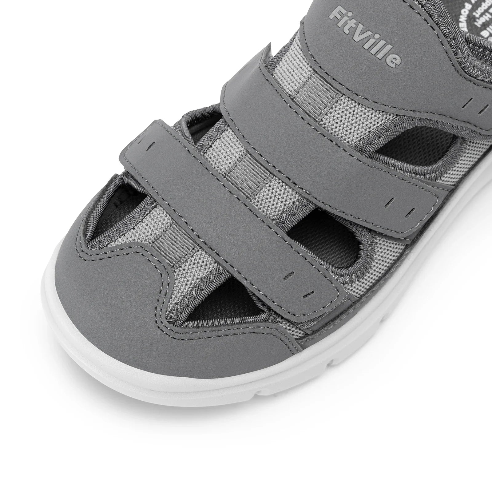 FitVille Summer Men's Wide Width Casual Diabetic Sandals, Lightweight Open Toe Sandals Built-in Arch Support, Effective Foot Pain Relief for Plantar Fasciitis, for Wide & Swollen Feet