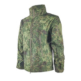 Outdoor Tactical Jacket Men's Stand-up Collar Plush Thickened Soft Shell Jacket Winter Windproof Waterproof Camouflage Coat