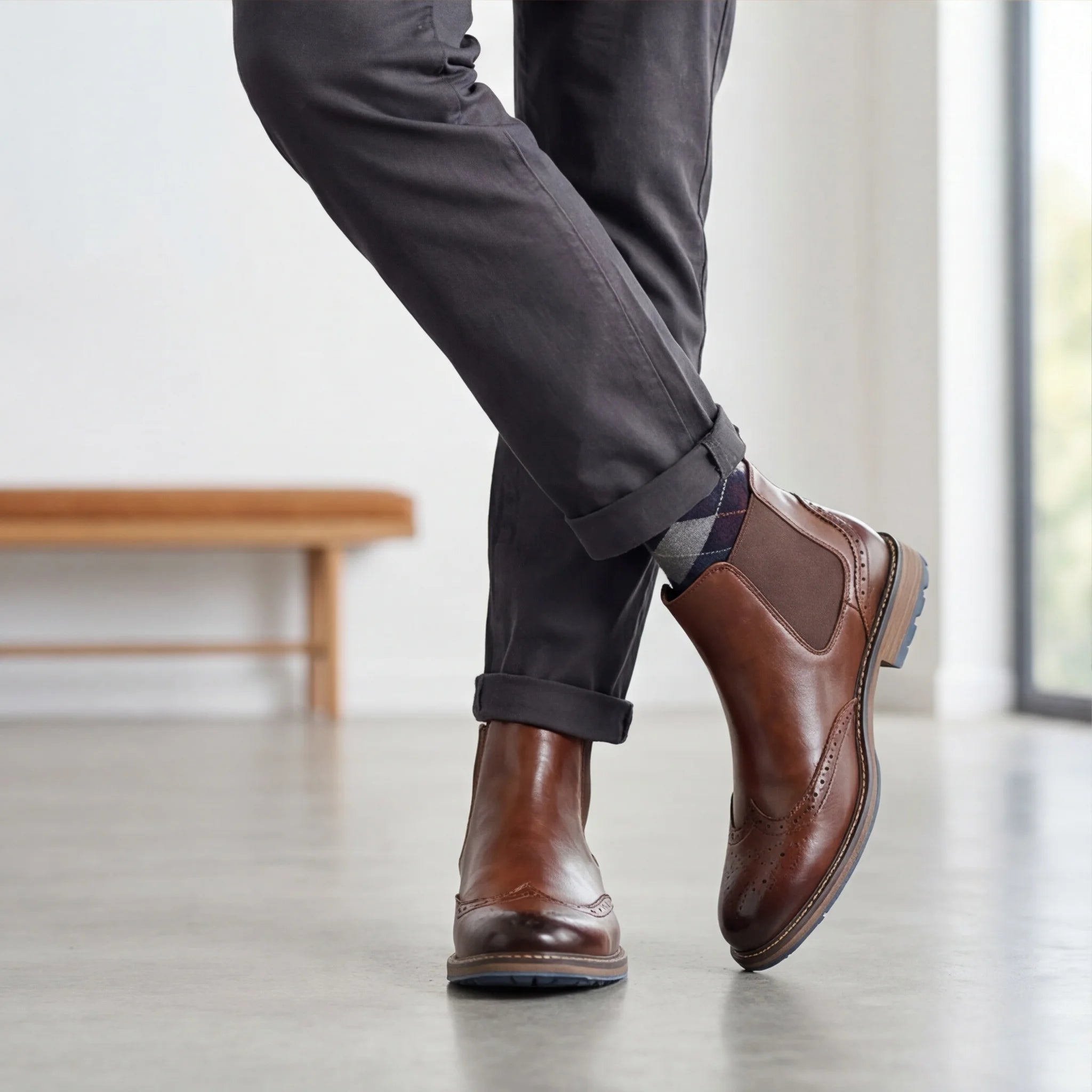 Chelsea Boots Men Comfortable Brand Fashion 2026 ankle boots men