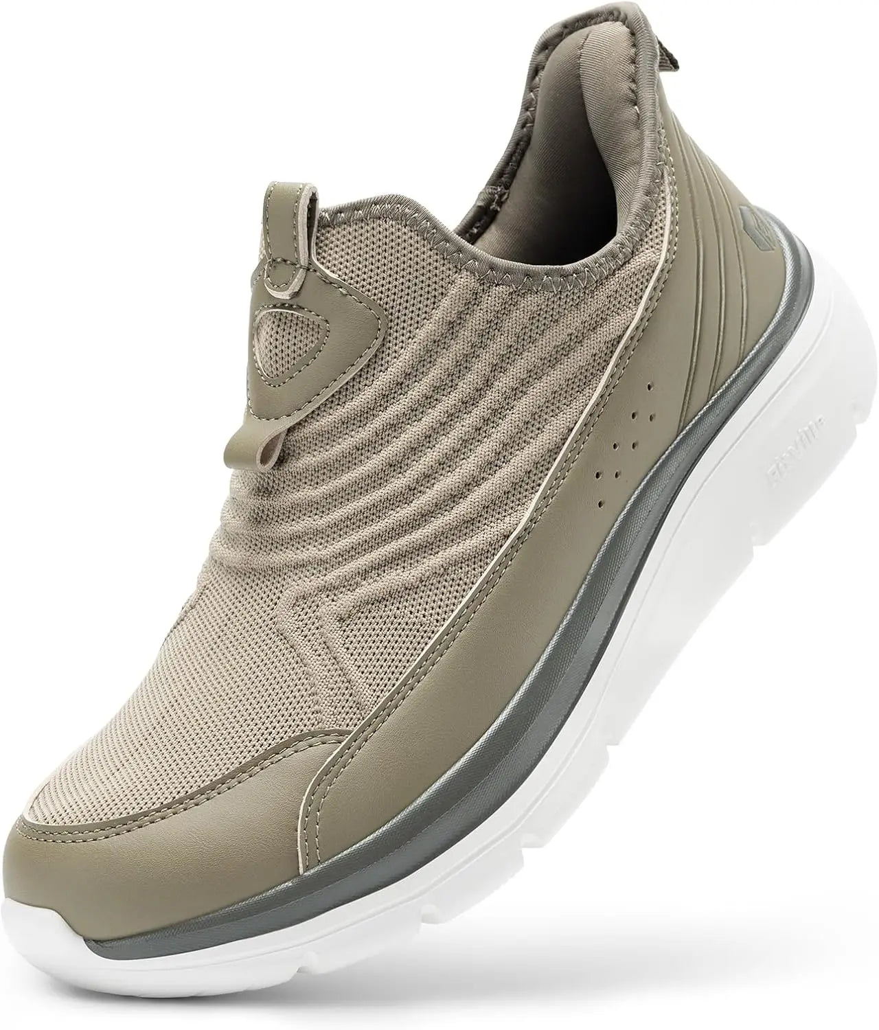 FitVille Men'S Extra Wide Hands-Free Slip-On Walking Sneakers, Lightweight Breathable Orthopedic Shoes With Arch Support, Foot Pain Relief For Swollen Feet