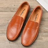 Hot-selling Men's Casual Shoes PU Leather Male Loafers New Arrival Moccasins Light Comfortable Man Driving Wedding Flats Slip-On