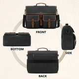 Messenger Bag Men Canvas 15.6 Inch Computer Laptop Bag Waterpfoof Satchel Bags For Men Work Office