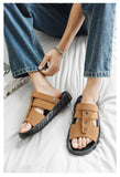 Brand Classic Mens Sandals Summer Genuine Leather Sandals Men Outdoor Casual Lightweight Sandal Fashion Men Sneakers