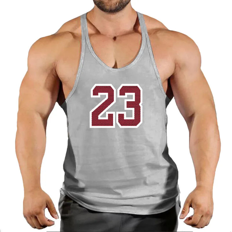 Sleeveless Sweatshirt Muscular Man Gym Shirt Man Men's Clothes Top for Fitness Vests Stringer Clothing Bodybuilding Vest Singlet