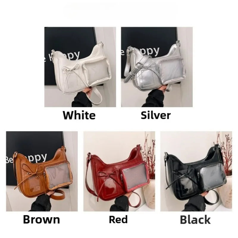 NEW Y2k Japanese Harajuku Shoulder Bag Womens Transparent Ita Bag Girls School Crossbody Bags for Women Female Designer Handbags
