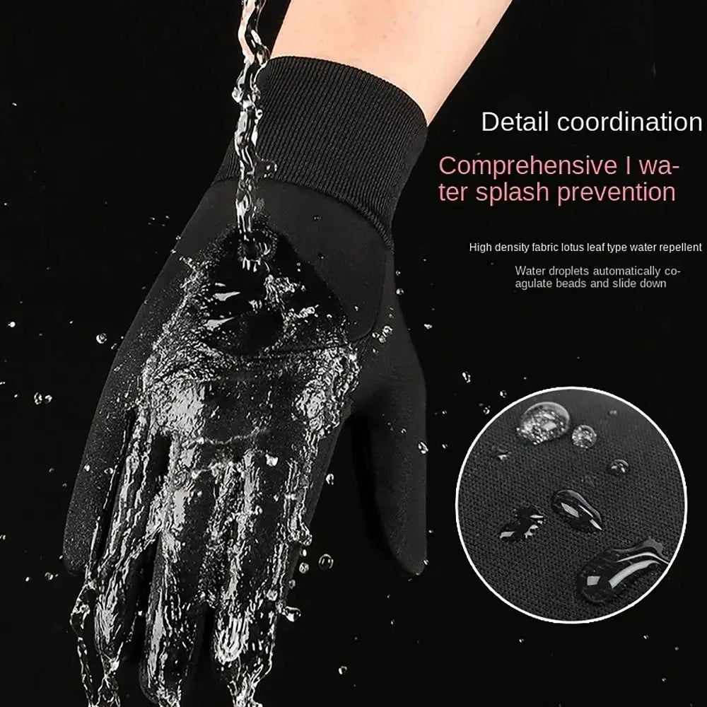 Autumn Winter Outdoor Cycling Gloves Gym Fitness Sports Running Warm Touch Screen Nonslip Gloves Motorcycle Gloves Men Women