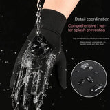 Autumn Winter Outdoor Cycling Gloves Gym Fitness Sports Running Warm Touch Screen Nonslip Gloves Motorcycle Gloves Men Women