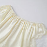 Summer Women Satin Lounge Shorts Lace Trim Elastic Shorts for Daily Casual Loose Short Pants