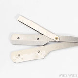 Stainless Steel Razor Holder Golden Men's Manual Folding Straight Edge Shaver Barber Shop Beard Trimmer With Shaving Blade Y1003