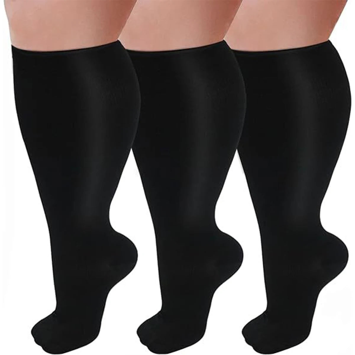 5 Pairs 2XL 3XL 4XL Plus Size Compression Socks Nurse Compression Socks Sport Ladies Men Women Running