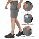 Mens Cargo Hiking Shorts Water Resistant Quick Dry Lightweight Breathable Tactical Shorts with Nylon Belt
