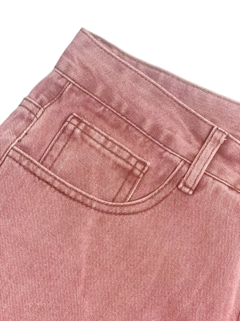 Men's Casual Retro Street Straight Leg Jeans with Pockets