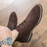 Pointed Toe Chelsea Boots Leather Men Winter Boots Winter Shoes for Men 2025 Male Boots Mens Ankle Shoes Zapatillas Male Hombre