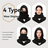 Winter Warm Set Hat and Gloves Winter Accessories Balaclava Cap Men's Sports Touchscreen Faux Cashmere Gloves Cold Weather Gear