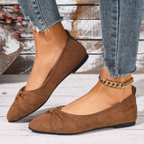 New Style Pointed Toe Shallow Mouth Breathable Bow Decoration Fashionable and Elegant Casual Flat Shoes for Women Zapatos Mujer