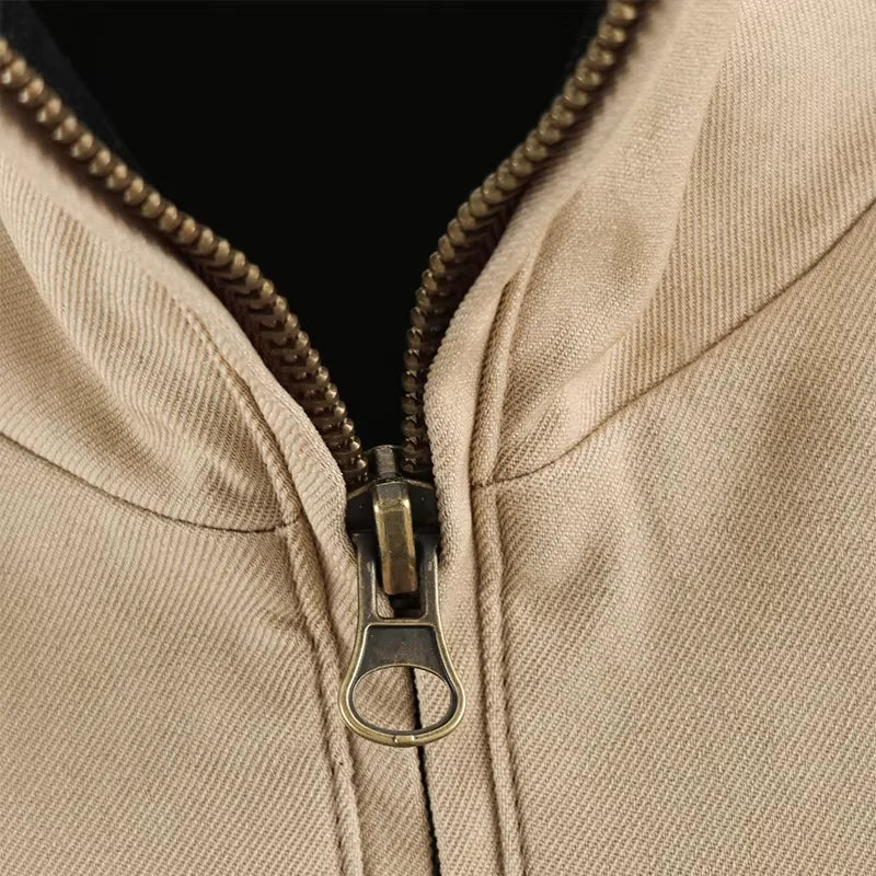 Women's Jackets Beige Black Zip Collar Crop Jacket Lapel Loose Streetwear Spring Autumn Chic Sports Outfits Short Coats 2026 New