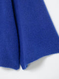 KONDALA Casual Chic Blue Knit Sweaters Women O Neck Half Sleeve Loose Short Pullovers Fashion 2026 Spring Elegant Y2K Girl Tops