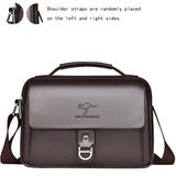 Stylish Men's Leather Shoulder Bag, Casual Crossbody Purse with Adjustable Strap, Perfect for Work, Travel, and Daily Commute