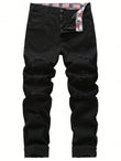 Men's Ripped Non-Stretch Regular Fit Straight-Leg Denim Pants Jeans