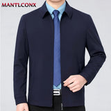 Solid Color Turn-down Collar Men's Jacket Loose Cardigan Spring Jacket for Men Business Work Male Clothing Casual Coats Male 3XL