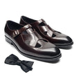 Genuine Leather Mens Classic Summer Dress Sandals Buckle Strap Black Brown Closed Toe Business Party Casual Formal Shoes for Men