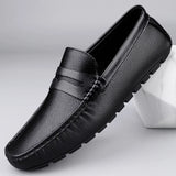 Luxury Brand Soft Sole Loafers Man Casual Shoe Flats Leather Shoes for Men Moccasin Business Dress Formal Soft Sole Low Shoes