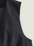 HH Women Casual V-Neck Sleeveless Waistcoat Elegant Fashion Solid Single-breasted Short Vest Chic Tops Female Summer Outerwear