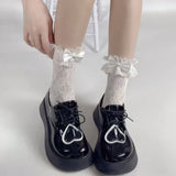New Design Lace Socks Japanese Style Lolita Kawaii Sock Women's Summer Mesh Breathable Fishnet Socks Sweet Ballet Cute Bow Socks