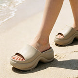 Thick Platform Women's Slippers Summer Outdoor Indoor Soft Sole Home Slide Sandals EVA Summer Fashion Wear Beach Anti-Slip Shoes