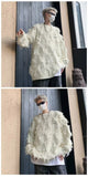 Winter Ripped Fringe Raw Edge Sweater For Men Hip Hop Fashion Knitted Pullovers Y2K Vintage Streetwear Knitwear Jersey Clothes