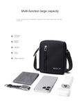 GOLF Mini Shoulder Bag Man Crossbody for Men Black Cross Bag Casual Slim Oxford Small Cell Phone Sling Messeng Bag Lightweight