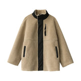 CHIC VEN Women Jacket Coat Thicken Warm Casual Lamb Faux Fur Woman Overcoat Loose Outerwear Female Tops Lady Autumn Winter 2025