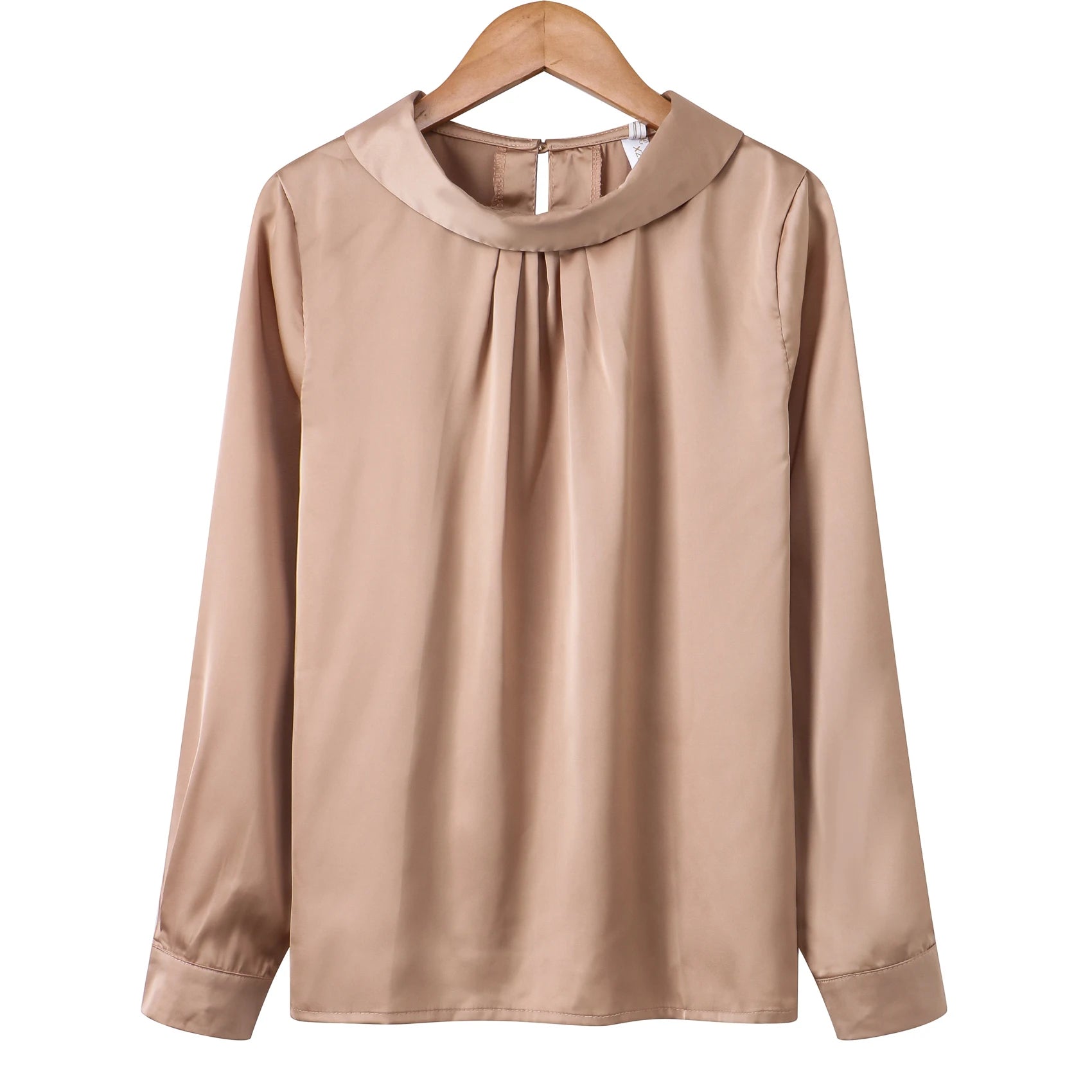 Women blusas long sleeved Slim plus size silk satin shirts office ladies work female Chiffon blouse Elegant blusa feminina